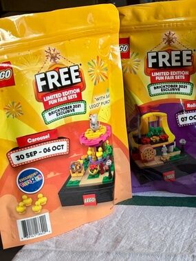 BUNDLE OF FOUR Bricktober Fairground Sets (1-4) NWT! UNOPENED.